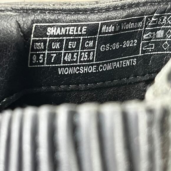 Vionic Women's Shantelle Black Leather Waterproof Zip Up Ankle Boots Size 9.5 - Picture 5 of 11